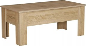 PROMOCJA Stolik kawowy RIWA z wysuwanym blatem 100x50 cm, dąb