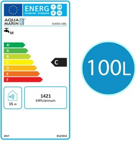 Elektryczny podgrzewacz wody Aquamarin®, 100l, 1,5 kW