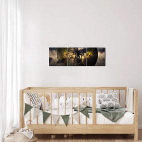 Obraz - Tajemnicze niebo (z zegarem) (90x30 cm)