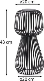 Lampa zewnętrzna stołowa LED ze ściemniaczem solarna (wysokość 42 cm) Reiba – Kave Home