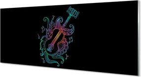 Panel szklany do Kuchni Kolorowa Melodia na Gitarze