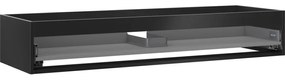 Mexen Box-A korpus szafki podumywalkowej 140 cm, 1 szuflada, czarny mat - 91AX0-1400-235-1-71