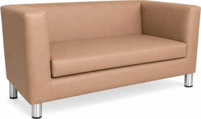 Sofa Monaco : Kolor nogi - Chrom, Kolor tkaniny - EKO-SKÓRA - 14D, Typ tkaniny - Eko-skóra , Wysokość nogi - 15 cm
