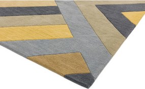 Szaro-żółty dywan Asiatic Carpets Big Zig, 160x230 cm