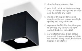 Czarna lampa sufitowa Nice Lamps Geo
