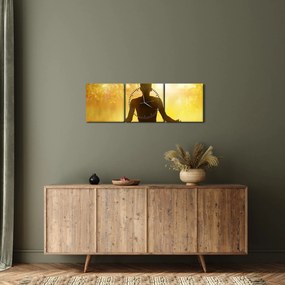 Obraz - Medytacja (z zegarem) (90x30 cm)