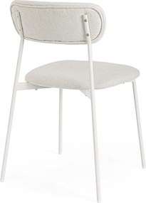 Białe tapicerowane krzesło Inka – Yes Everyday