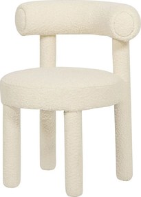 Krzesło 62x80x58 cm Jasny Krem Leith LET77L