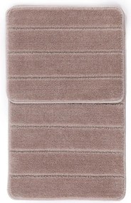 Brązowe dywaniki łazienkowe zestaw 2 szt. 50x80 cm Yeni Cizgli – Foutastic