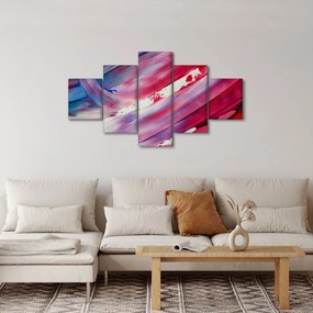 Obraz - różowo - niebieskie kolory (125x70 cm)