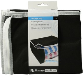 Torba do przechowywania pod łóżkiem, 60 x 45 x 30 cm, czarny