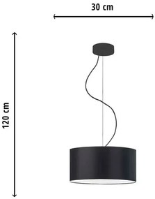 Nowoczesny okrągły żyrandol 30 cm - EX841-Hajfi Cetris 5X