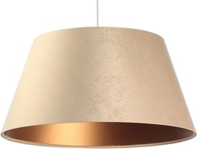 Kremowa lampa wisząca z dużym abażurem - 3X S406 L3-K49