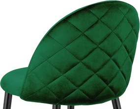 Nowoczesny hoker w stylu glamour z tapicerowanym siedziskiem i metalową podstawą dostępny w 11 kolorach