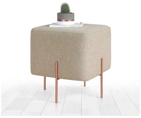 Beżowy puf Copper – Artie