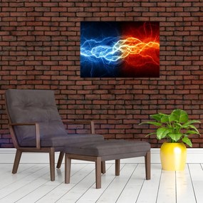 Obraz napięcia elektrycznego (70x50 cm)