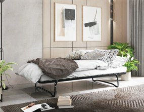 Łóżko składane Panama metalowe 80x190 cm