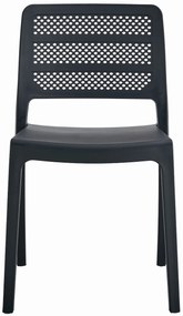 PROMOCJA Czarny plastikowy krzesło PAGI II. gatunek