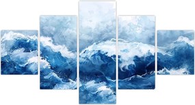 Obraz - Ilustracja przedstawiająca morze (125x70 cm)