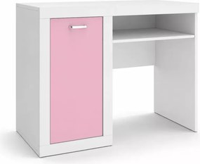 Biurko młodzieżowe Seal kolorowe do pokoju nastolatka z szufladą MDF 105 cm białe