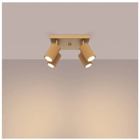 Lampa sufitowa w kolorze złota 25x25 cm Gleam – Nice Lamps