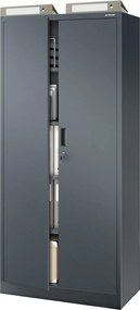 Szafa biurowa na dokumenty Jan Compact 80x40x175 cm, kolor antracytowy