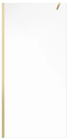 Ścianka prysznicowa do kabiny walk-in - Złoty - 120 x 200 cm - DAREN