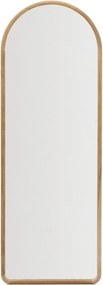 Lustro z drewnianą ramą ścienne 55x155 cm Milsa – Kave Home