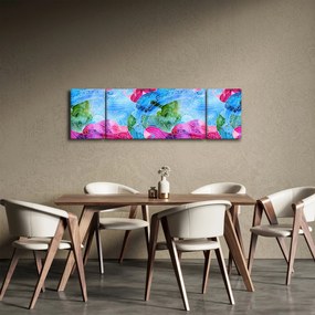 Obraz - Kolorowe fale (170x50 cm)