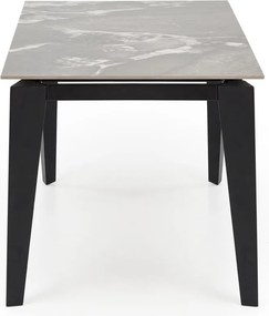 Rozkładany stół z blatem ze spieku Felix Halmar efekt szarego marmuru