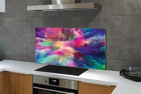 Panel szklany do Kuchni Tęczowa Symfonia Fraktali