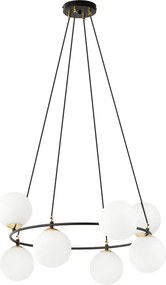 Nowoczesna lampa wisząca z mlecznymi kloszami - D110 D0-D86
