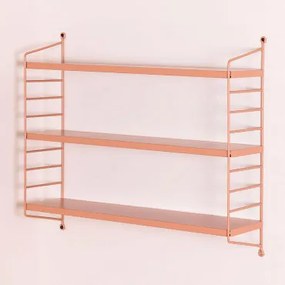Modułowa Półka Ścienna ↔︎60 Cm Ze Stali Emine Jasnoróżowy - Sklum