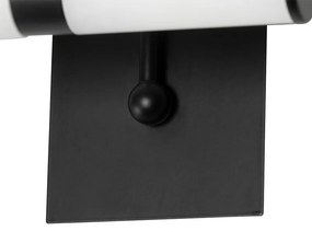 Klasyczna lampa ścienna do łazienki czarna IP44 2-światła - Bath Arc klasyczny/Antyczny Oswietlenie wewnetrzne