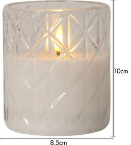 Świeczka LED na baterie (wysokość 10 cm) Flamme Romb – Star Trading