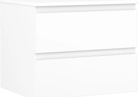 Mexen Orio szafka łazienkowa podumywalkowa 60 cm z blatem, 2 szuflady, biała mat - 91A10-06047-2-BFFC01
