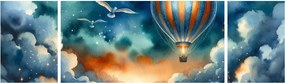 Obraz - Lot pod nocnym niebem (170x50 cm)