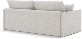 Beżowa rozkładana sofa z tkaniny szenilowej 209 cm Shannon – Cosmopolitan Design