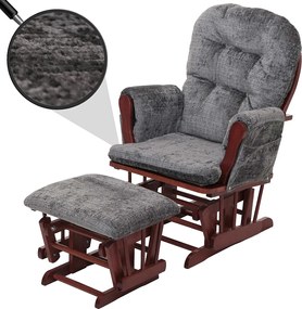 Leżanka MCW-C76, ciemnoszary, ciemna rama