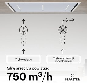 Klarstein LuxeAir 90 okap sufitowy