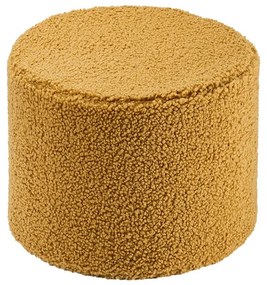 Brązowy puf dziecięcy z materiału bouclé – Wigiwama