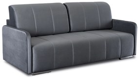 Sofa Rozkładana z Funkcją Spania IBIZA Dwuosobowa Szara Nowoczesna do Salonu