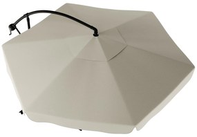 Ogrodowy parasol składany LEVI 300 cm, beżowy + darmowe opakowanie