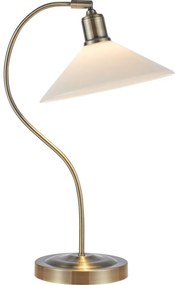 Markslöjd 108863 - Lampa stołowa VELA 1xE27/40W/230V mosiądz/biały