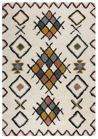 Kremowy wełniany dywan tkany ręcznie 200x290 cm Moroccan Midar – Flair Rugs