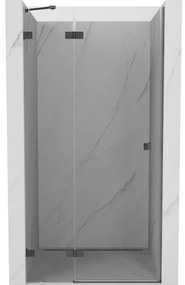 Mexen Lunar drzwi prysznicowe uchylne lewe 105 cm, transparent, gun metal - 834-105-000-95-00-L