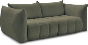 Zielona sofa z materiału bouclé 234 cm Azra – Bobochic Paris