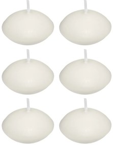 Świeczki pływające MANY 6 szt., 2,5 x 6 cm