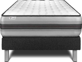 lózka z materacem VITAL POWER RECOVER 120 x 190 cm Rama lózka Czarny