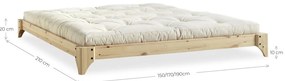 Łóżko dwuosobowe z drewna sosnowego ze stelażem 140x200 cm Elan – Karup Design